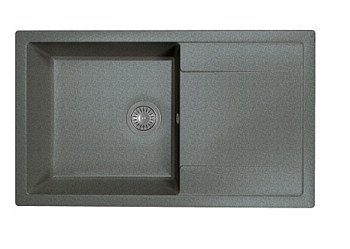 Мойка DR.Gans ТЕХНО 860 цвет черный, сифон в комплекте